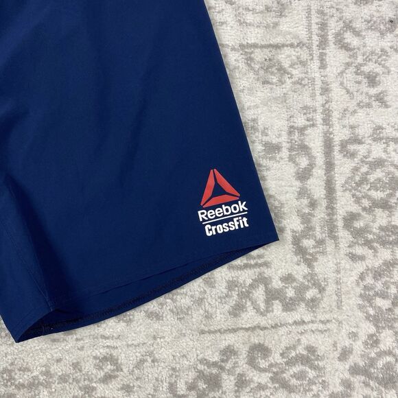 Reebok CrossFit Shorts Navy Blue Hoerner 2017 #32 Shorts Men’s Size 32” - Picture 2 of 6